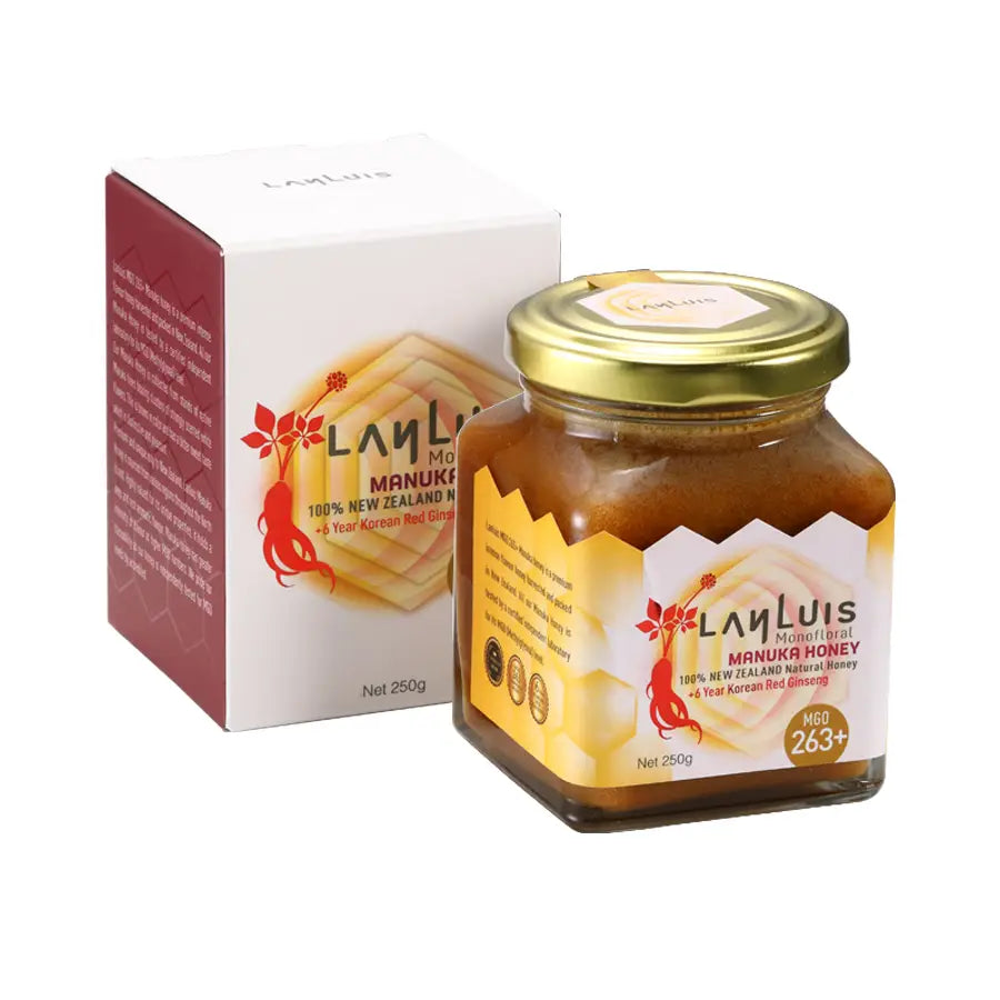 Manuka Honey MGO 263+ 250g, with 6-year Red Ginseng