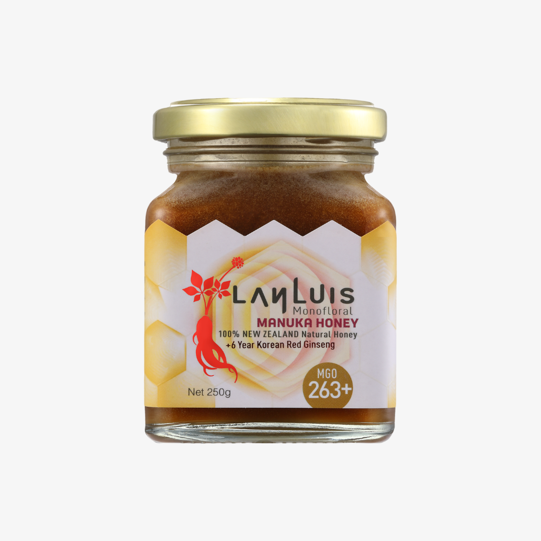 Manuka Honey MGO 263+ 250g, with 6-year Red Ginseng