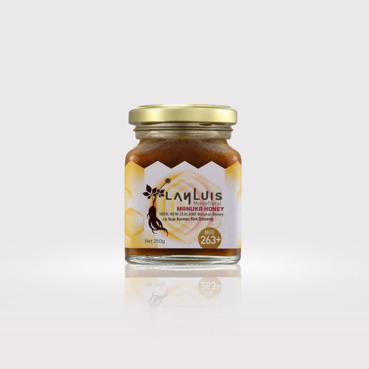Manuka Honey MGO 263+ 250g, with 6-year Red Ginseng