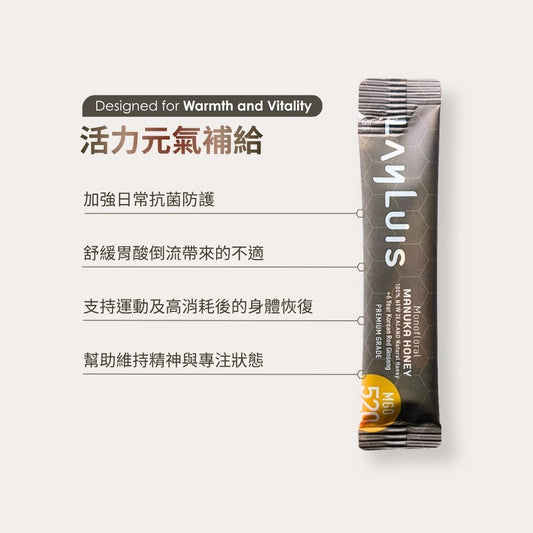 MGO520+麥蘆卡紅蔘蜂蜜(10克x15) image 2