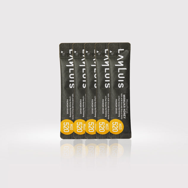 Manuka Honey Set MGO 520+ (10g x 3 pcs), with 6-year Red Ginseng