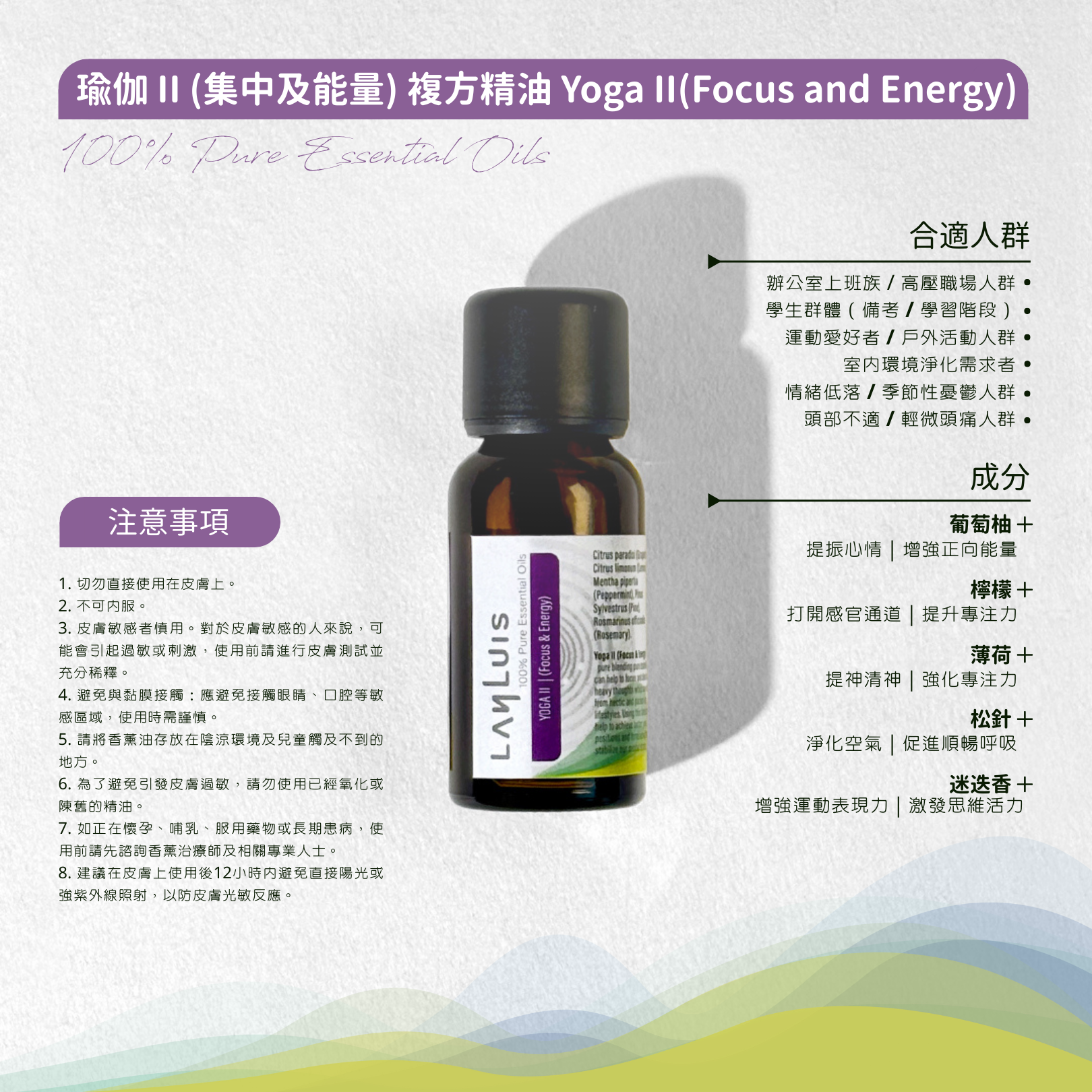 Essential Oil Blends - Yoga II (Focus and Energy) 